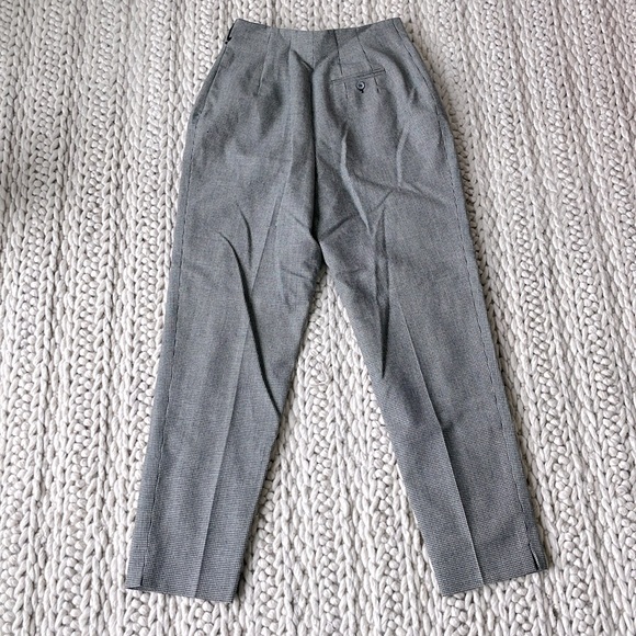 Harve Bernard Wool Dress Pants in Black & White - Size: 8 - Picture 3 of 4